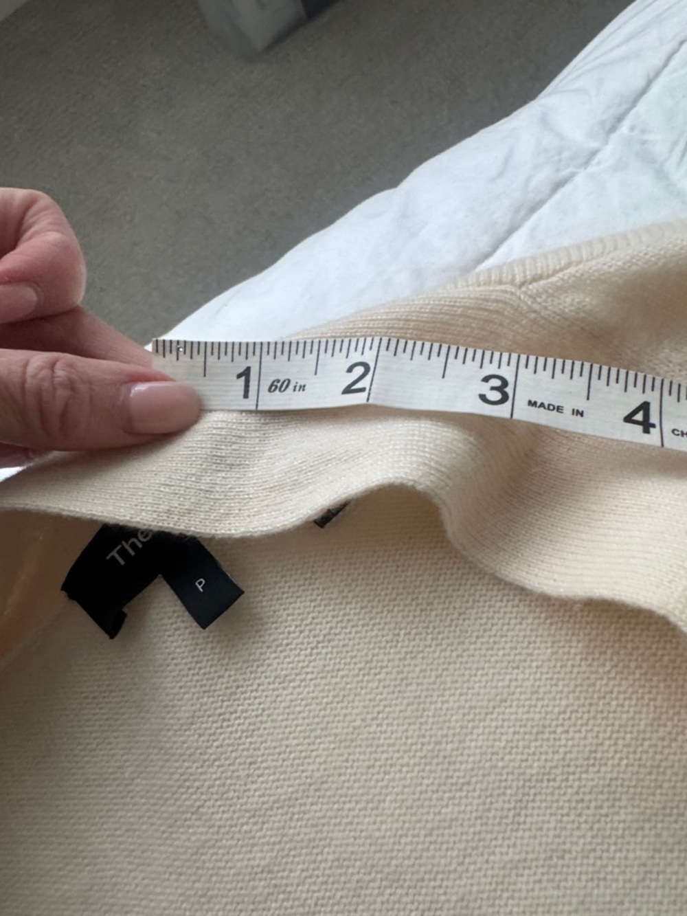 Cashmere Theory Ivory Open-Front Long Knit Cardigan - Picture 9 of 11